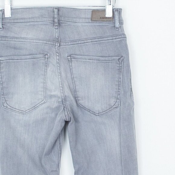 Express‎ Skinny High Rise Gray Denim Jeans Size 2R - Picture 5 of 7